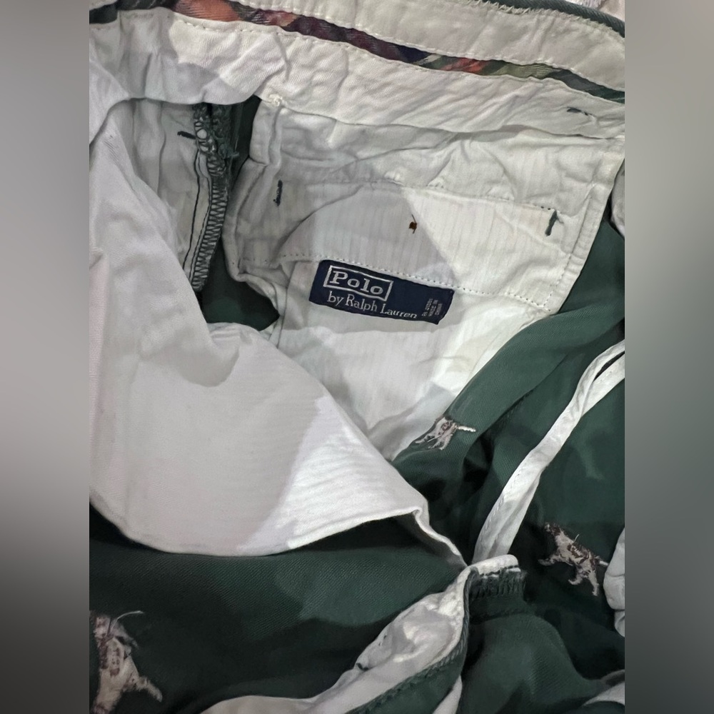 Polo twill dog embroidered pants NWOT - Picture 3 of 5